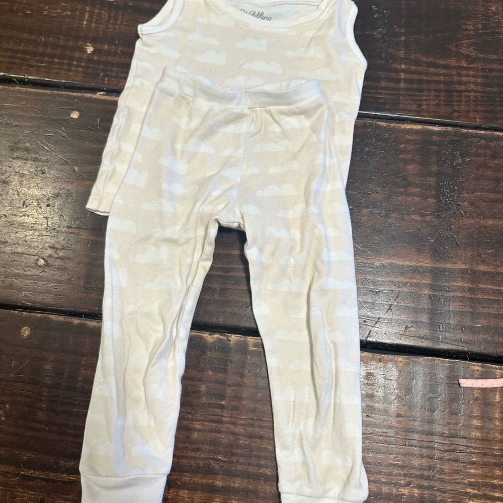 Kids Cream Cloud Matching Set wildling well dressed wolf 24 months